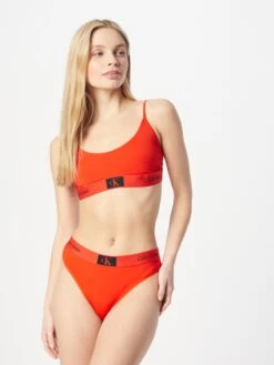 CALVIN KLEIN UNDERWEAR Bustierer Og Sports-BHer Bustier BH Kvinder Orangerød -s.Oliver Butik 05390c7b13e9138d8d06503eb3585152