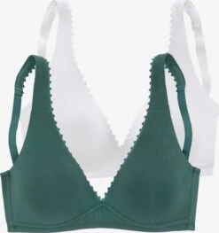 T-shirt-BHer T-shirt-BH BH Kvinder Gran / Hvid