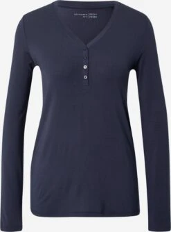 Schiesser Nattrøjer Soveskorte Kvinder Navy