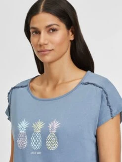 Pyjamas Shorty Pineapple Kvinder Blå -s.Oliver Butik 11322a3509c40b97e77bae56fde50bd7