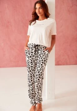Nattøj Pyjamas Kvinder Sort / Hvid -s.Oliver Butik 13d554fd3822888c1a01f38c7779170d