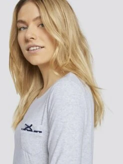 Tom Tailor Nattøj Pyjamas Kvinder Marin / Grå-meleret -s.Oliver Butik 1c930dbfdf7058715cef37df3880f924