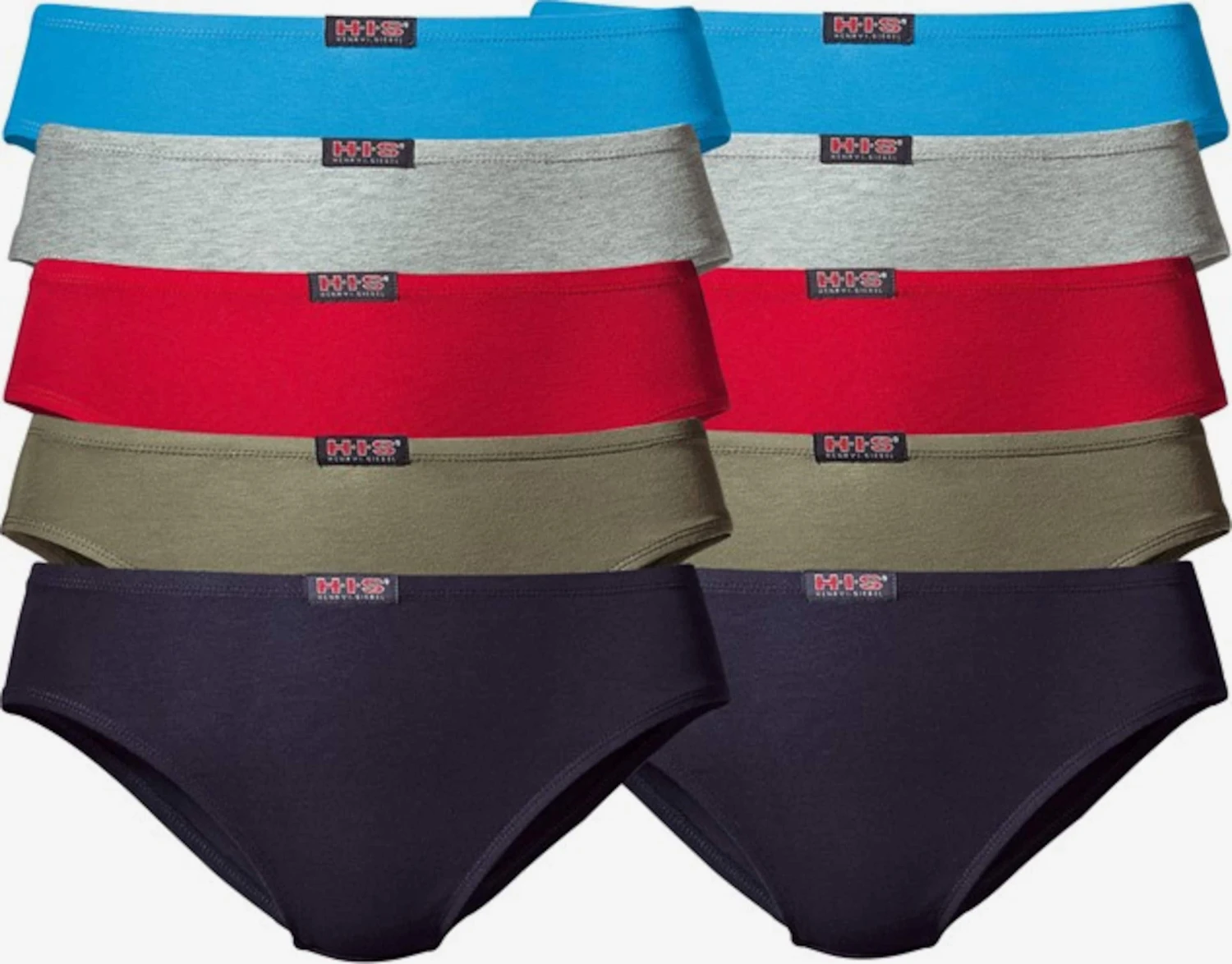 H.I.S Trusser Slip Kvinder Neonblå / Mørkeblå / Oliven / Rød 3 H.I.S Trusser Slip Kvinder Neonblå / Mørkeblå / Oliven / Rød