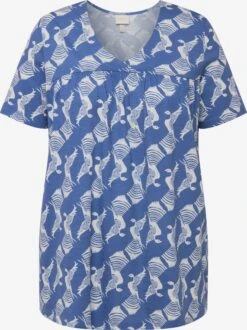 Ulla Popken Nattrøjer Soveskorte Kvinder Dueblå