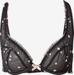 Bøjle-BHer T-shirt-BH BH MISCHA Kvinder Sort