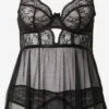 Hunkemöller Natkjoler Negligée Isabelle Kvinder Sort -s.Oliver Butik 2739f7166fa96fbd6634ee359b45ce86