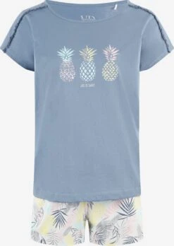 Pyjamas Shorty Pineapple Kvinder Blå