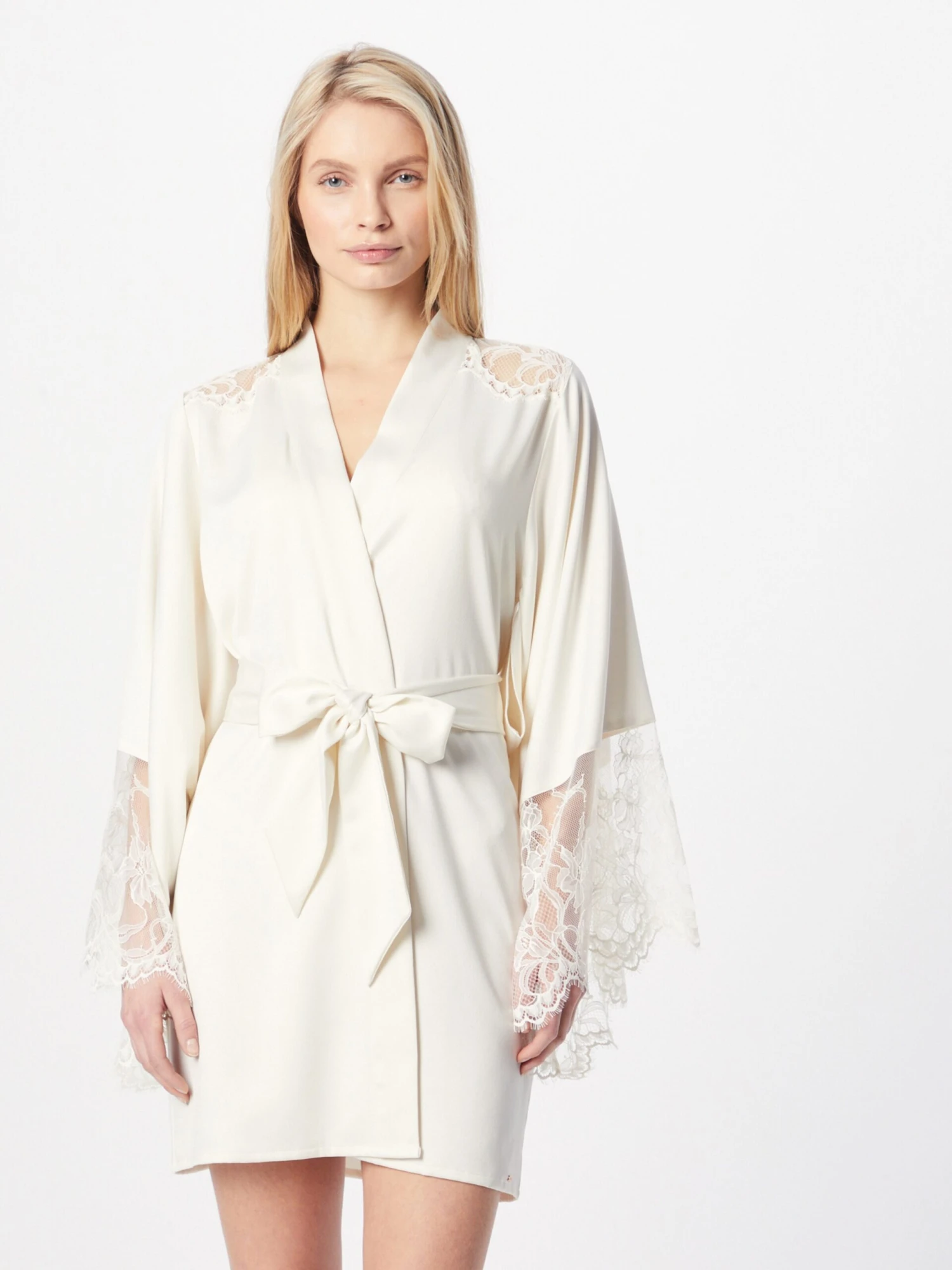 Hunkemöller Morgenkåber Morgenkåbe Sophia Kvinder Hvid 4 Hunkemöller Morgenkåber Morgenkåbe Sophia Kvinder Hvid - Billede 2