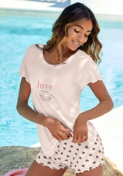 Pyjamas Shorty Kvinder Pink -s.Oliver Butik 300873873b2e7e886ceee1718057c8ed