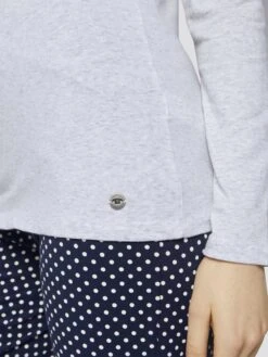 Tom Tailor Nattøj Pyjamas Kvinder Marin / Grå-meleret -s.Oliver Butik 34028cc1ca165894b785b3be8606fa96