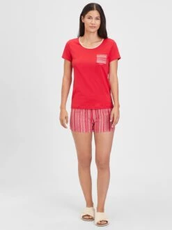 S.Oliver Nattøj Pyjamas Kvinder Rød -s.Oliver Butik 3596005897b5481b141db13f667ad678