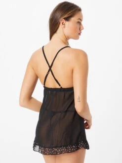 Natkjoler Negligée SABRINA Kvinder Sort -s.Oliver Butik 36ca23a5ab863bcb4420670ceb8595f8