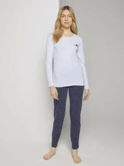 Tom Tailor Nattøj Pyjamas Kvinder Marin / Grå-meleret -s.Oliver Butik 37c2e36328bc46464c7771d7805b20f1
