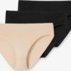 Schiesser Trusser Slip Kvinder Beige / Sort
