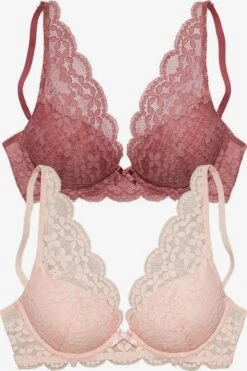 Bøjle-BHer Push-up BH Kvinder Lilla / Pink