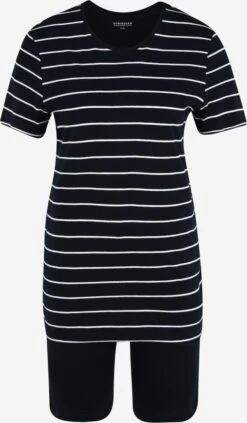 Schiesser Pyjamas Shorty Kvinder Mørkeblå