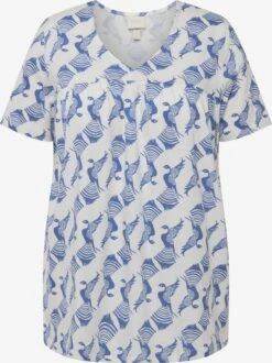 Ulla Popken Nattrøjer Soveskorte Kvinder Offwhite