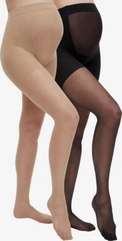 Mamalicious Strømpebukser Nylonstrømpebukser SABRINA Kvinder Beige / Sort