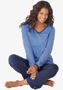 H.I.S Nattøj Pyjamas Kvinder Blå -s.Oliver Butik 405301c1b25762e49481e73cf6fa4c28