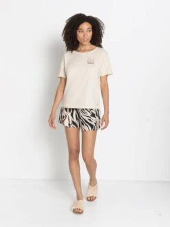 S.Oliver Nattrøjer Soveskorte Kvinder Creme -s.Oliver Butik 45d16e445401da5d4bb3ec658b87903b