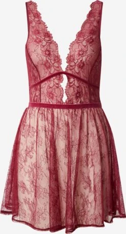 Women'secret Natkjoler Negligée Kvinder Kirsebærsrød