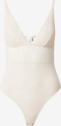 Women'secret Shirt Body Suits Body Kvinder Creme