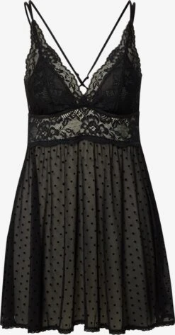 Hunkemöller Natkjoler Negligée Beatriz Kvinder Sort