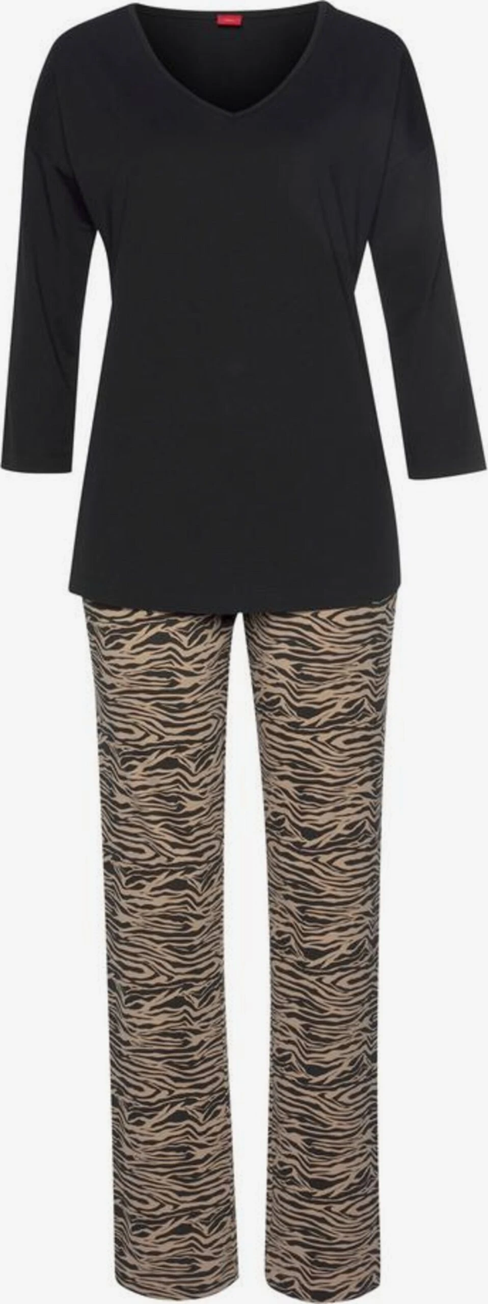 S.Oliver Nattøj Pyjamas Kvinder Beige / Sort 3 S.Oliver Nattøj Pyjamas Kvinder Beige / Sort