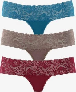 G-strenge String Kvinder Taupe / Bordeaux