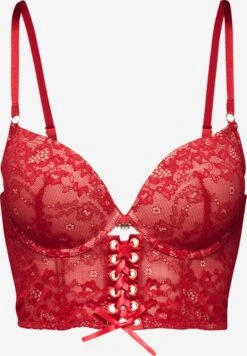 Jette Lingeri Regular Korsage Kvinder Rød