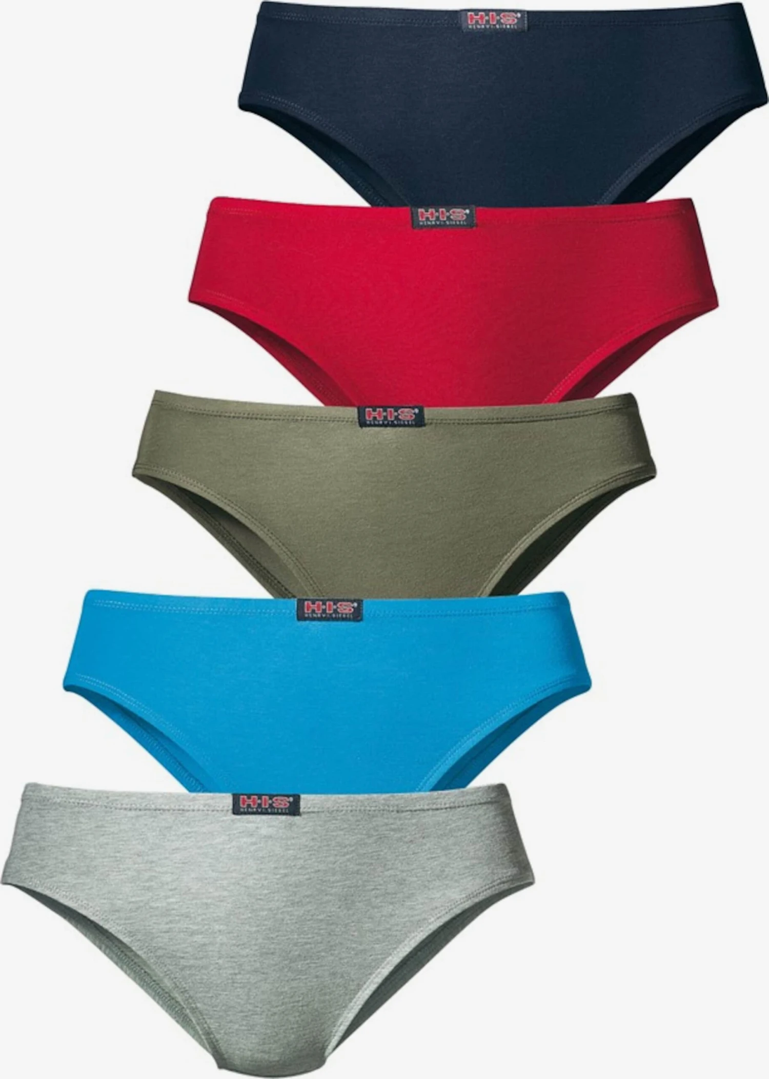 H.I.S Trusser Slip Kvinder Marin / Himmelblå / Grå-meleret / Khaki / Rød 3 H.I.S Trusser Slip Kvinder Marin / Himmelblå / Grå-meleret / Khaki / Rød