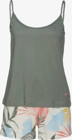Pyjamas Shorty Kvinder Oliven