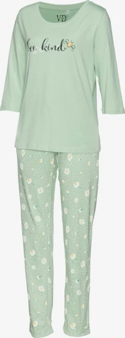 Nattøj Pyjamas Kvinder Pastelgrøn