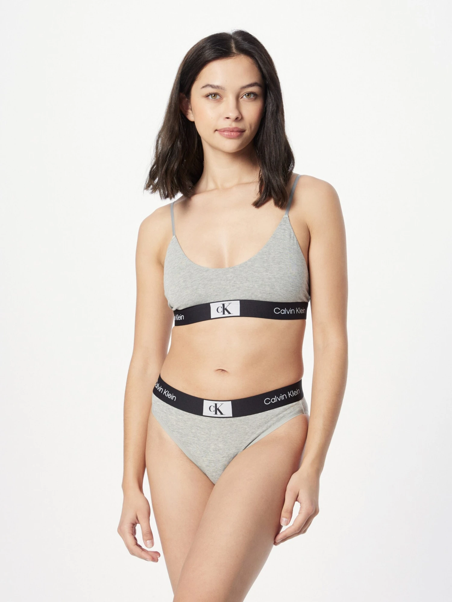 CALVIN KLEIN UNDERWEAR Bustierer Og Sports-BHer Bustier BH Kvinder Lysegrå / Grå-meleret 6 CALVIN KLEIN UNDERWEAR Bustierer Og Sports-BHer Bustier BH Kvinder Lysegrå / Grå-meleret - Billede 4