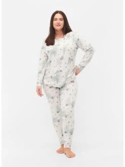 Zizzi Nattøj Skinny Pyjamasbukser Mavlis Kvinder Hvid -s.Oliver Butik 9b6af32d2898246c14f28aba9728c0b3