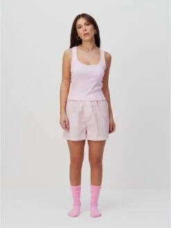 Pyjamas Shorty Fresh Linen Kvinder Pastelpink -s.Oliver Butik a0b68369eb8cab9676389566a79b76e8