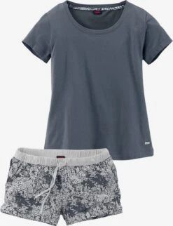 Buffalo Pyjamas Shorty Kvinder Dueblå / Lysegrå