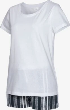 Pyjamas Shorty Kvinder Natblå / Hvid -s.Oliver Butik aa7c38055dcb312d30c1ade084a634b1