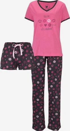 Nattøj Pyjamas Kvinder Mørk Pink