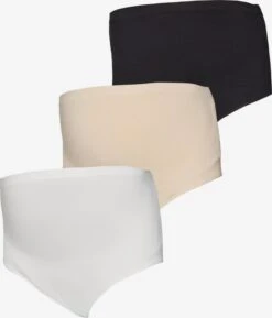 Mamalicious Panties Panty Heal Kvinder Beige / Sort / Hvid
