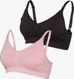 Mamalicious T-shirt-BHer T-shirt-BH BH Ilja Kvinder Pink / Sort