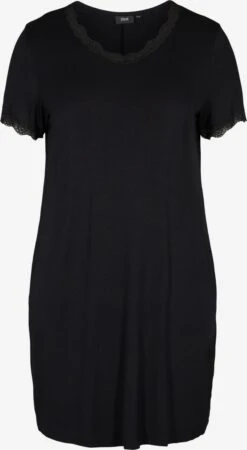 Zizzi Natskjorter Natskjorte Delicate Kvinder Sort