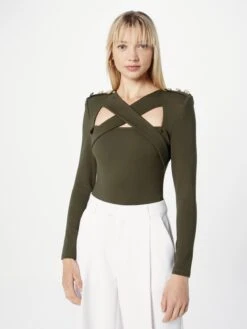 Karen Millen Blonde Body Suits Body Kvinder Khaki -s.Oliver Butik b951290f72110473bce4bbefcba76e4f