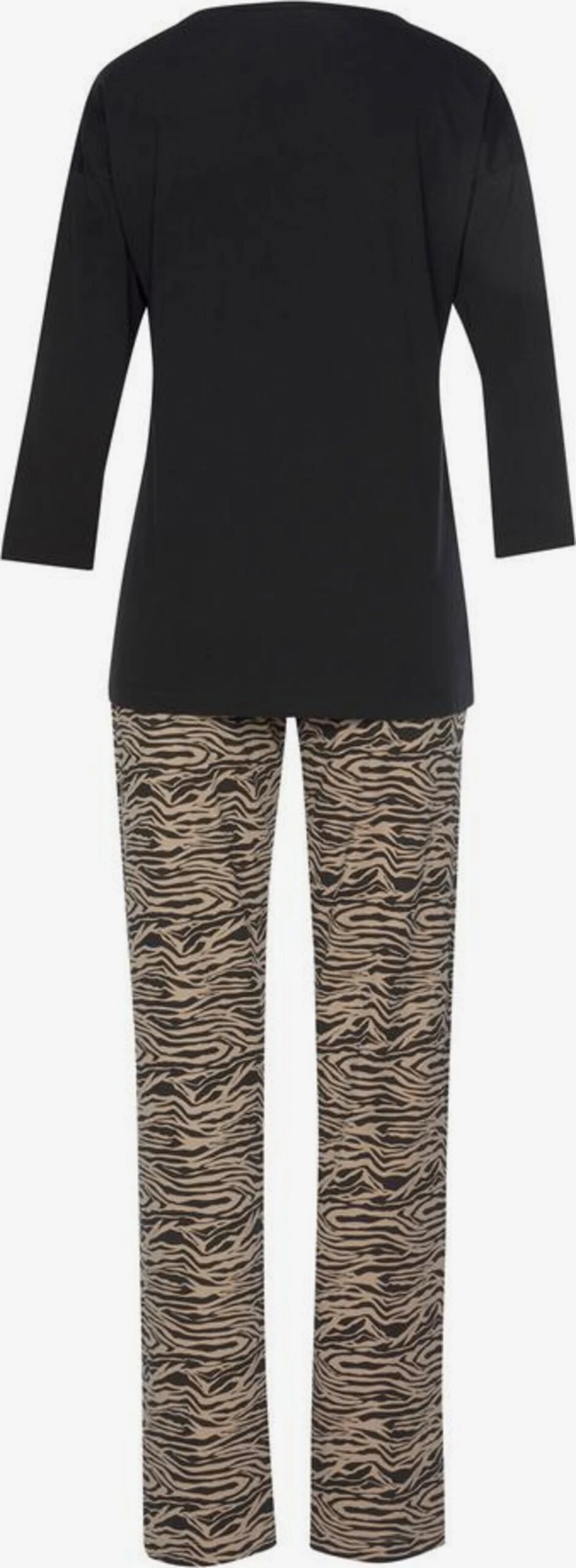 S.Oliver Nattøj Pyjamas Kvinder Beige / Sort 4 S.Oliver Nattøj Pyjamas Kvinder Beige / Sort - Billede 2