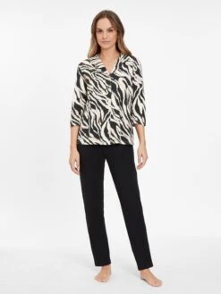 S.Oliver Nattøj Flared Pyjamasbukser Kvinder Sort -s.Oliver Butik c9cc23b15f66a4a230501ac44cec0d2e