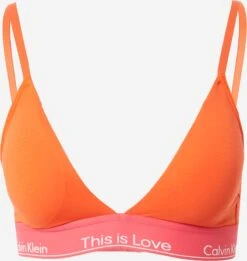 CALVIN KLEIN UNDERWEAR Trekants-BH-er Triangel BH Pride Kvinder Orangerød