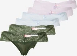 Hunkemöller G-strenge String Kvinder Lyseblå / Græsgrøn / Lyserød