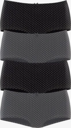 S.Oliver Panties Panty Kvinder Grå-meleret / Sort-meleret