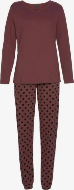 Nattøj Pyjamas Kvinder Bordeaux / Sort -s.Oliver Butik e234fdf019e966503c1473fad066a6bb