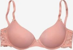 Nuance Bøjle-BHer T-shirt-BH BH Kvinder Pastelpink